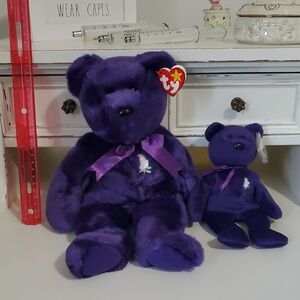 Ty Princess Beanie Buddy And Baby Bears